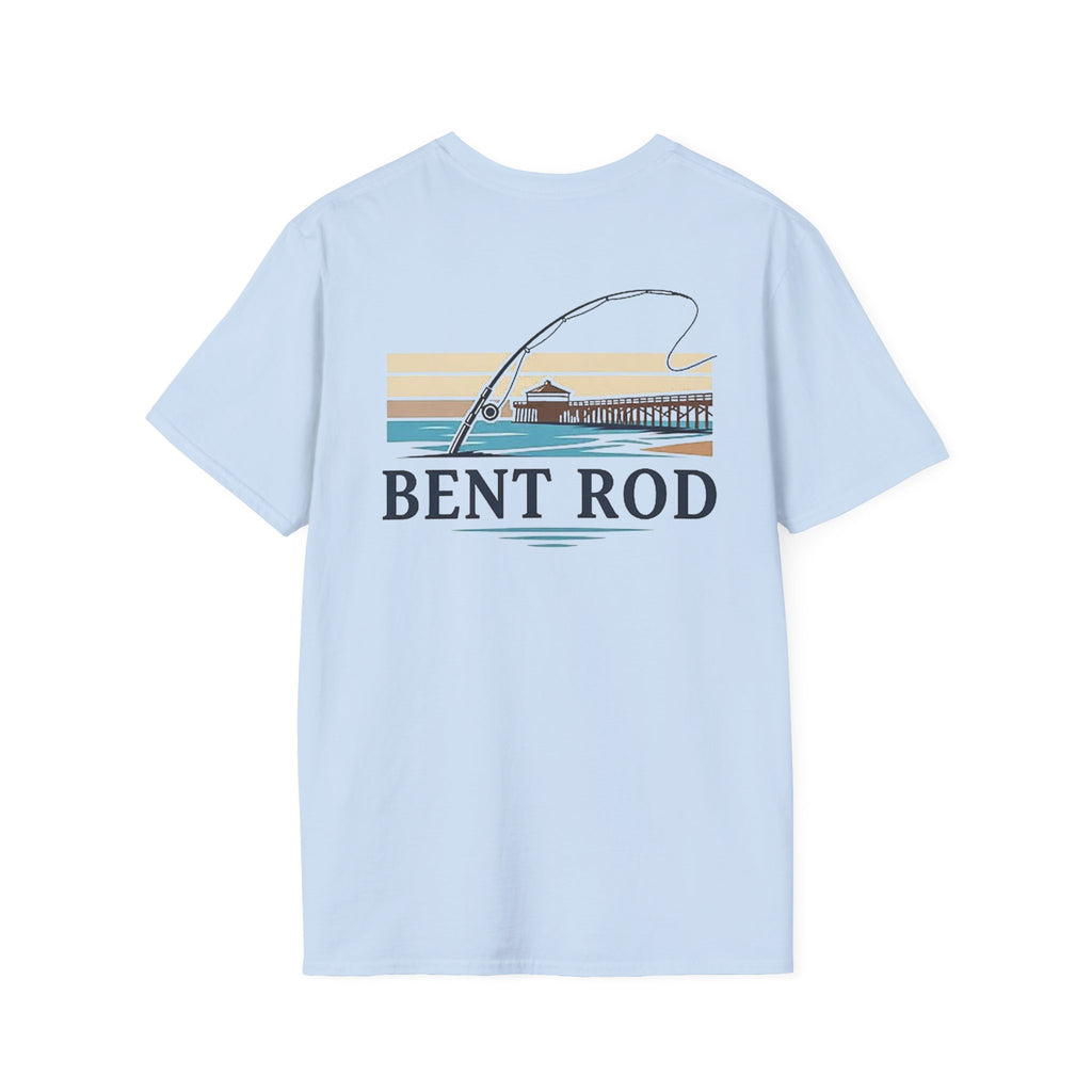 Bent Rod Reel and Pier Short Sleeve T-Shirt