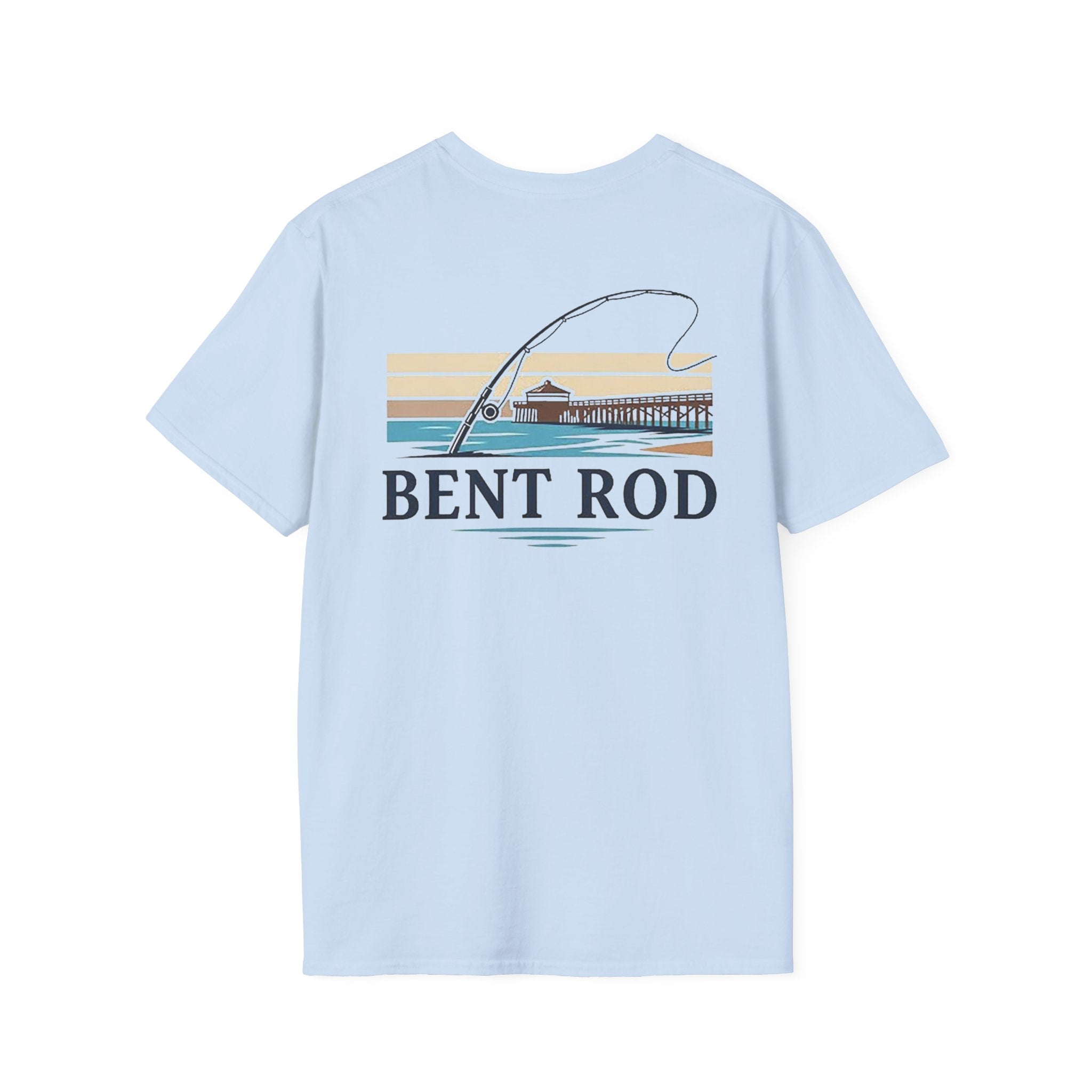 Bent Rod Reel and Pier Short Sleeve T-Shirt