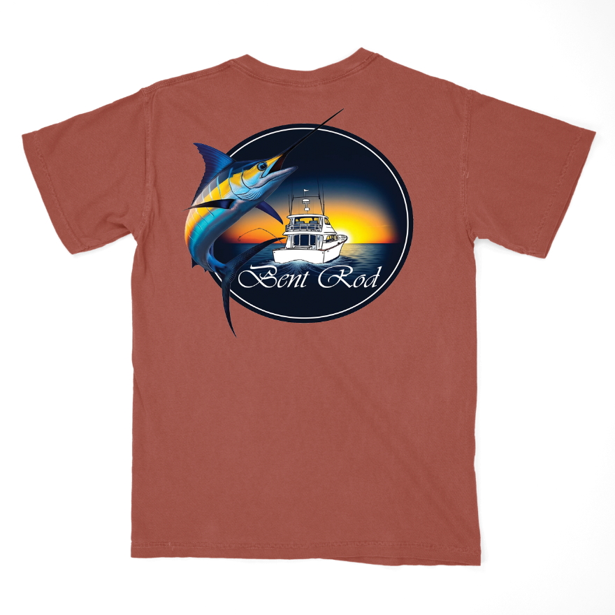 Bent Rod Marlin Short Sleeve T-shirt